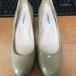 L.K. Bennett Tan Wedges